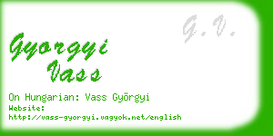 gyorgyi vass business card